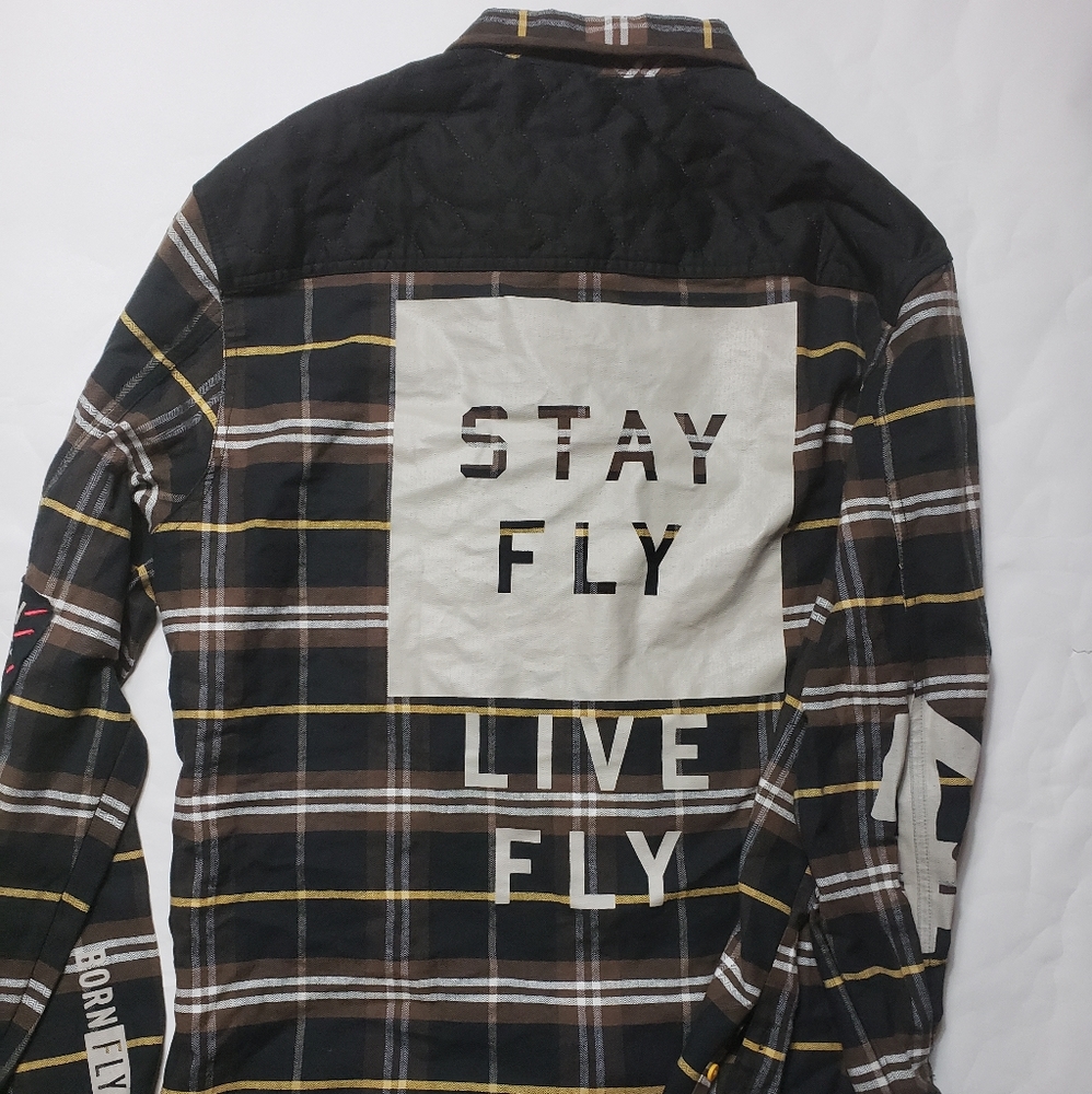 Born Fly Long Sleeve Plaid shirt